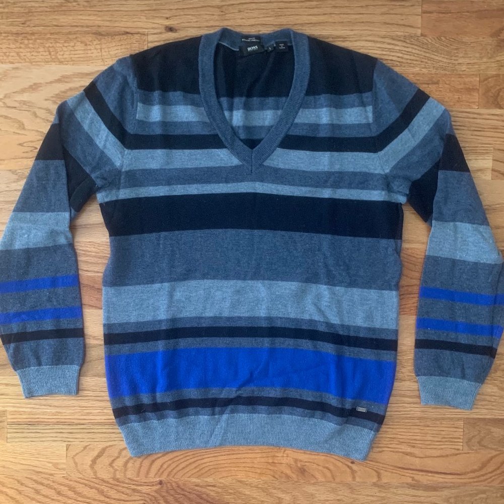 HUGO BOSS• Lambswool •Slimfit Sweater, Size L